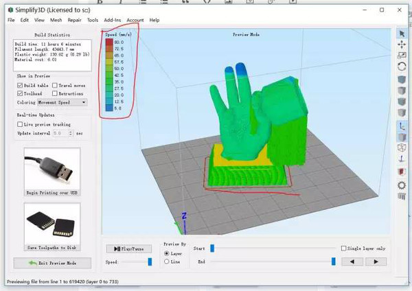 Simplify3D軟件界面 3d打印常見問題解決方案 3D打印機打印時模型上的斑點和痘痘怎么辦
